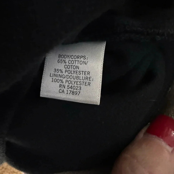 Banana Republic Black and Khaki Knit Dress Size 6 zipper back d9 - Picture 4 of 5